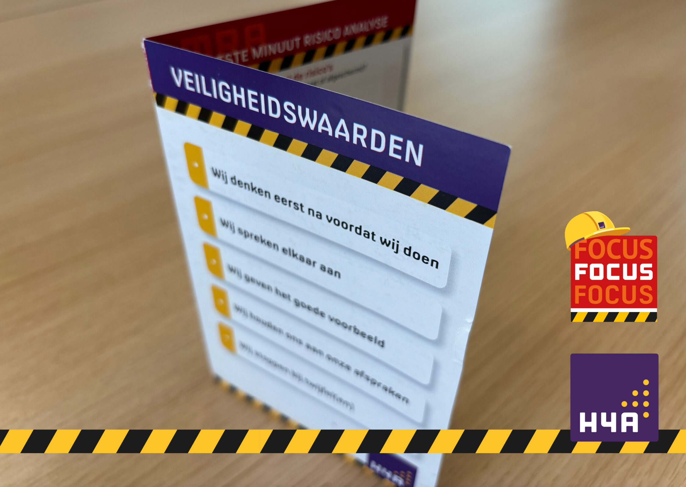 Veiligheidsbewustzijn voorop bij H4A voor de Safety Culture Ladder