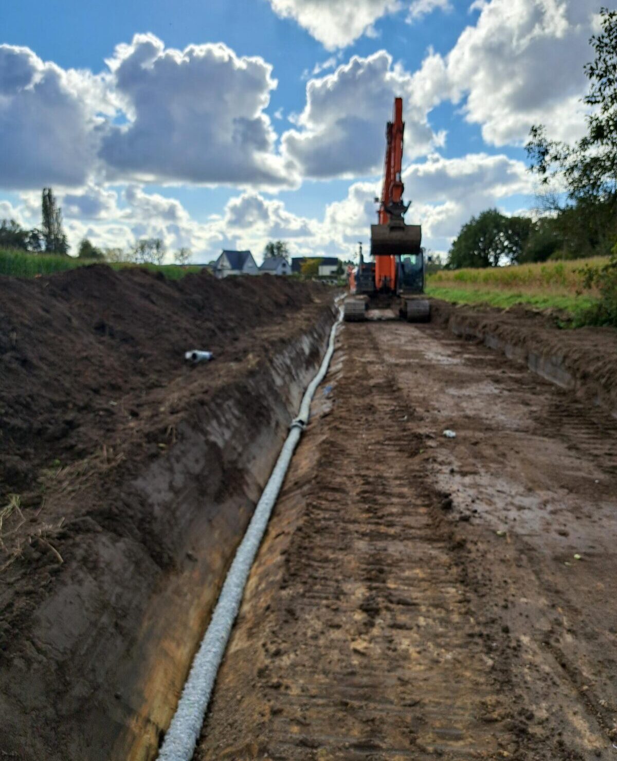 H4A Windenergie maakt een fundering voor een windmolen bij windpark Kontich-Rumst